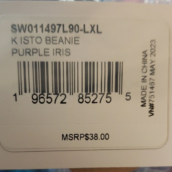 NWT Smartwool K ISTO PURPLE IRIS Knit Beanie with Pom-Pom - Picture 2 of 9